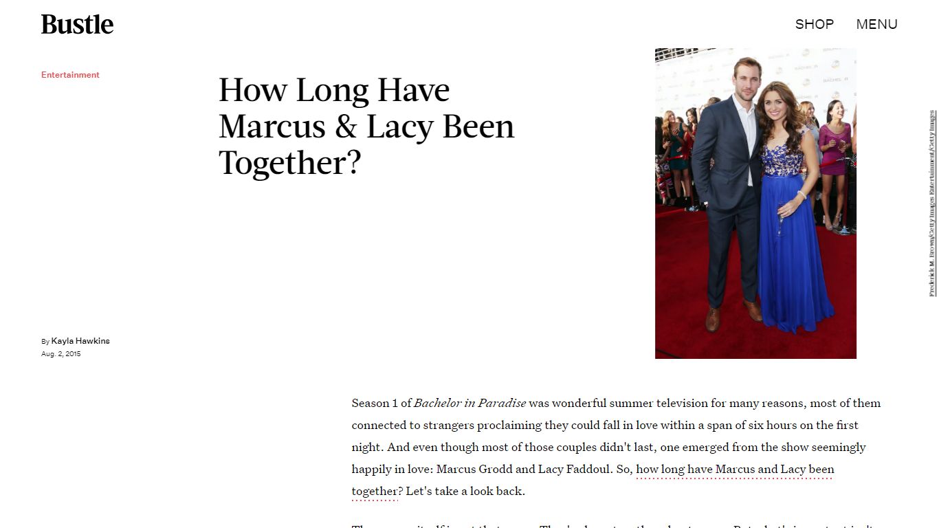 How Long Have Marcus & Lacy Been Together? - bustle.com