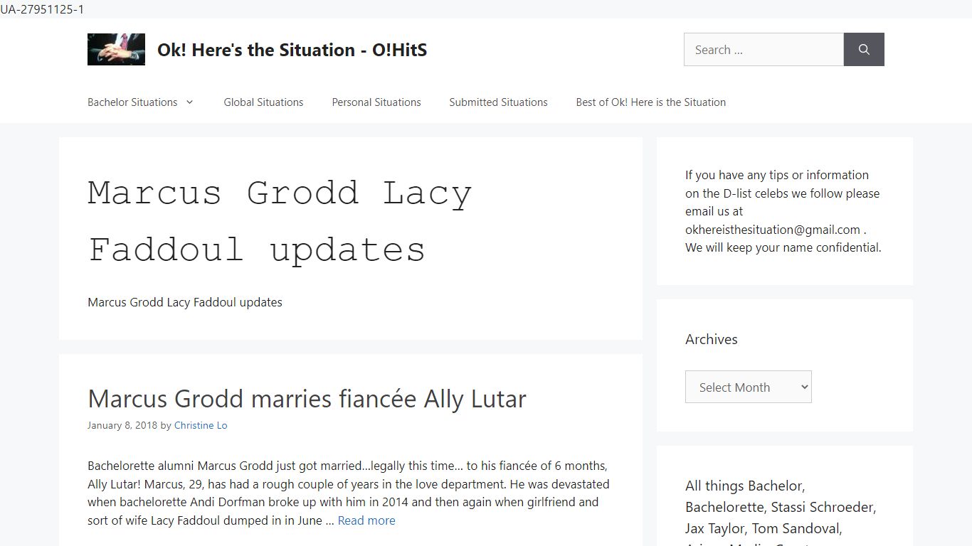 Marcus Grodd Lacy Faddoul updates - O!HitS